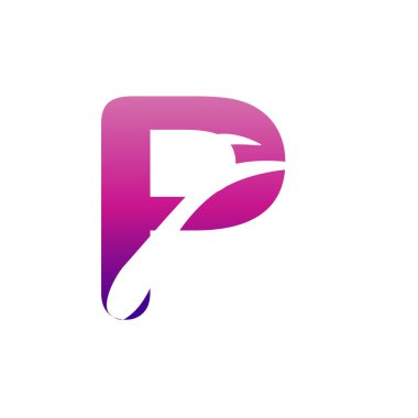 p harfi logo tasarımı.