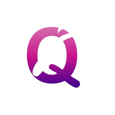 Harf Q logo tasarımı.