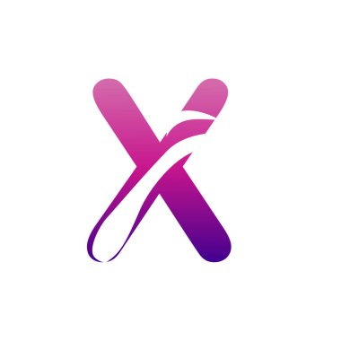 Mektup X logo tasarımı.