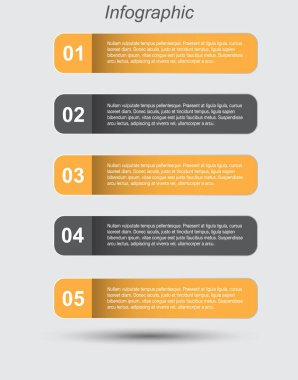 Modern Tasarım Şablonu, bilgi grafikleri ve web düzeni için pankartlar için kullanılabilir.