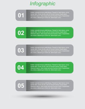 Modern Tasarım Şablonu, bilgi grafikleri ve web düzeni için pankartlar için kullanılabilir.