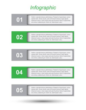 Modern Tasarım Şablonu, bilgi grafikleri ve web düzeni için pankartlar için kullanılabilir.