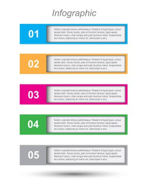 Modern Tasarım Şablonu, bilgi grafikleri ve web düzeni için pankartlar için kullanılabilir.