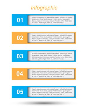 Modern Tasarım Şablonu, bilgi grafikleri ve web düzeni için pankartlar için kullanılabilir.