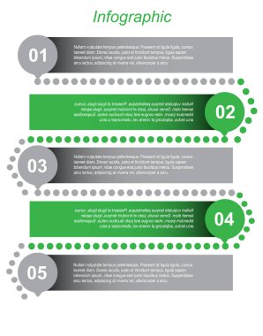 Modern Tasarım Şablonu, bilgi grafikleri ve web düzeni için pankartlar için kullanılabilir.