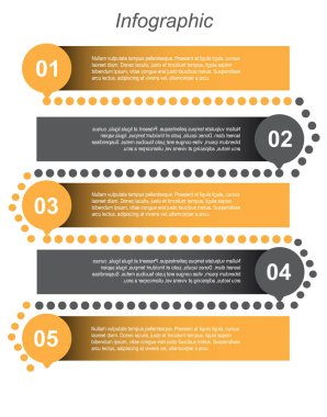 Modern Tasarım Şablonu, bilgi grafikleri ve web düzeni için pankartlar için kullanılabilir.