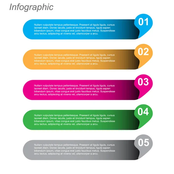 Modern Design Template Verwendbar Für Info Grafiken Banner Für Web — Stockvektor