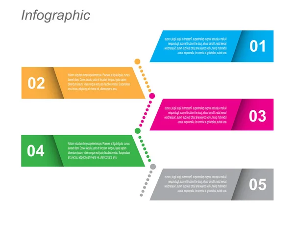 Info Graphic Design Template Idea Display Ranking Statistics — Stock Vector