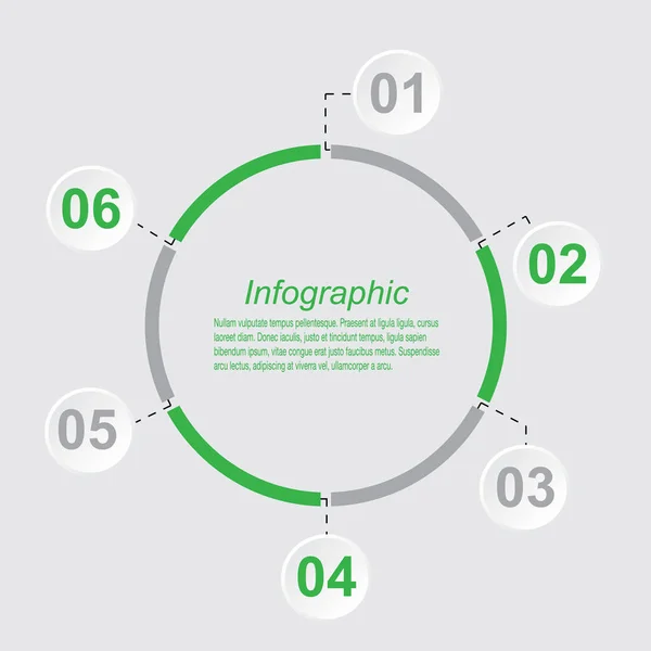 Modello Design Info Grafico Idea Visualizzare Classifica Statistiche — Vettoriale Stock