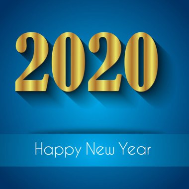2020 Happy New Year arka plan.