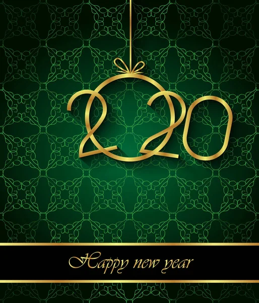 Sezonluk davetiyeleriniz, festival posterleri, tebrik kartlarınız için 2020 Happy New Year arka planı.