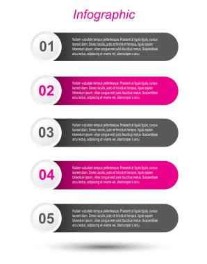 Modern Tasarım Şablonu, bilgi grafikleri ve web düzeni için pankartlar için kullanılabilir.