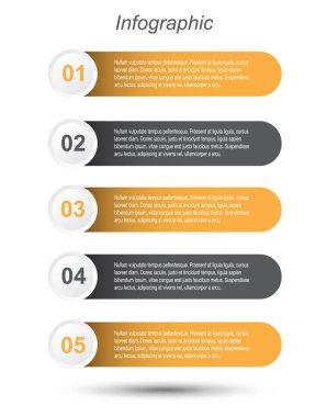 Modern Tasarım Şablonu, bilgi grafikleri ve web düzeni için pankartlar için kullanılabilir.