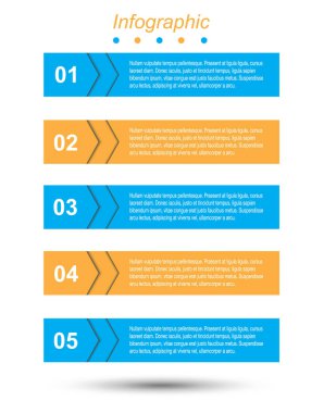 Modern Tasarım Şablonu, bilgi grafikleri ve web düzeni için pankartlar için kullanılabilir.