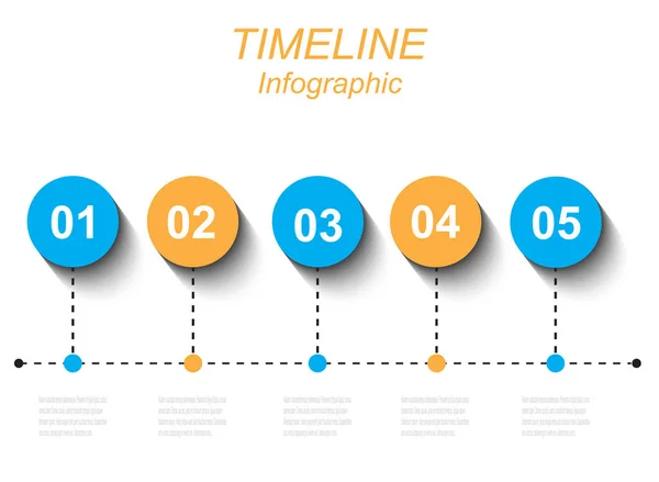 Time Line Display Your Data Idea Display Information Ranking Statistics — Stock Vector