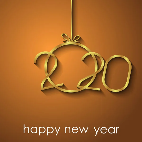 2020 Happy New Year Achtergrond — Stockvector