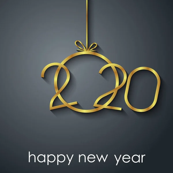 2020新年快乐背景 — 图库矢量图片