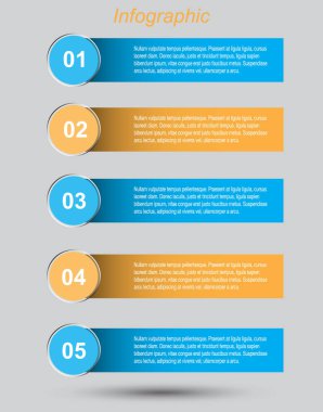 Modern Tasarım Şablonu, bilgi grafikleri ve web düzeni için pankartlar için kullanılabilir.