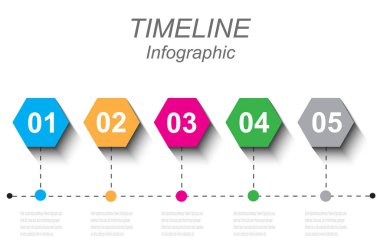 Verilerinizi Bilgi-grafik elementlerle görüntülemek için zaman çizelgesi. Bilgi, sıralama ve istatistikleri görüntüleme fikri. 