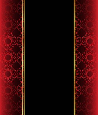 Altın ince dekorasyon ve metin için yer ile Zarif duvar kağıdı. 