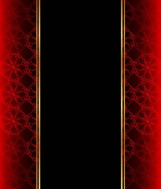 Altın ince dekorasyon ve metin için yer ile Zarif duvar kağıdı.