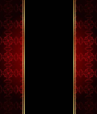 Altın ince dekorasyon ve metin için yer ile Zarif duvar kağıdı.