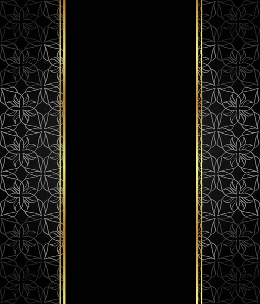 Elegant Wallpaper Golden Fine Decoration Place Your Text — Stock Vector