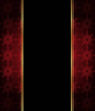 Altın ince dekorasyon ve metin için yer ile Zarif duvar kağıdı. 