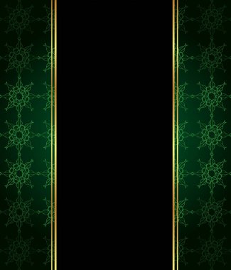 Altın ince dekorasyon ve metin için yer ile Zarif duvar kağıdı. 