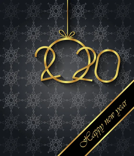 2020 Новим Роком Тло Ваших Сезонних Запрошень Святкових Плакатів Вітальних — стоковий вектор