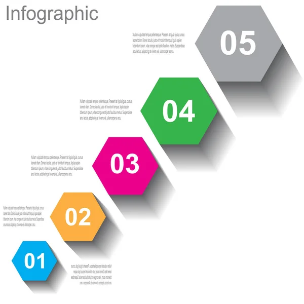 Modello Design Info Grafico Idea Visualizzare Classifica Statistiche — Vettoriale Stock