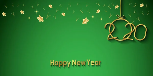 2020 Šťastný Nový Rok Pozadí Vašich Sezonních Pozvání Krytí Slavnostní — Stockový vektor