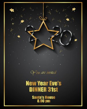 Sezonluk davetiyeleriniz, kapak, şenlikli posterler, tebrik kartlarınız için 2020 Happy New Year arka planı.
