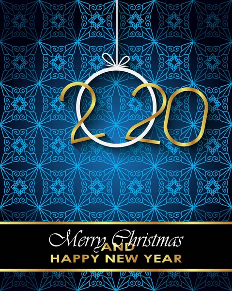 Sezonluk davetiyeleriniz, festival posterleri, tebrik kartlarınız için 2020 Mutlu Noeller arka plan.