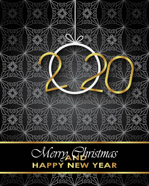 Sezonluk davetiyeleriniz, festival posterleri, tebrik kartlarınız için 2020 Mutlu Noeller arka plan.