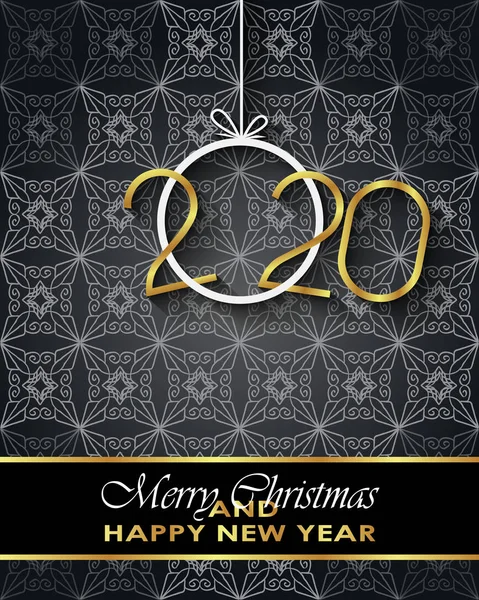 Sezonluk davetiyeleriniz, festival posterleri, tebrik kartlarınız için 2020 Mutlu Noeller arka plan.