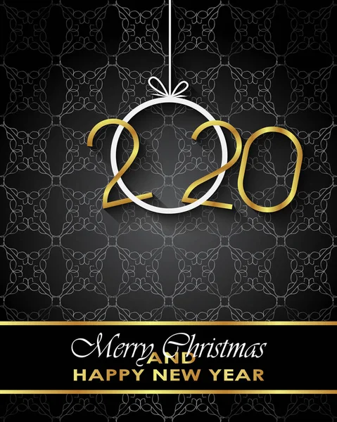 Sezonluk davetiyeleriniz, festival posterleri, tebrik kartlarınız için 2020 Mutlu Noeller arka plan.