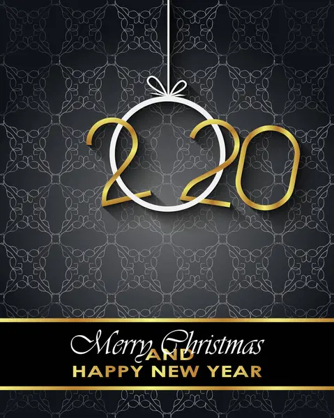 Sezonluk davetiyeleriniz, festival posterleri, tebrik kartlarınız için 2020 Mutlu Noeller arka plan.