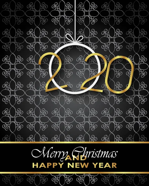 Sezonluk davetiyeleriniz, festival posterleri, tebrik kartlarınız için 2020 Mutlu Noeller arka plan.