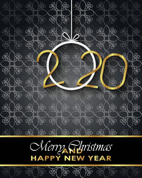 Sezonluk davetiyeleriniz, festival posterleri, tebrik kartlarınız için 2020 Mutlu Noeller arka plan.