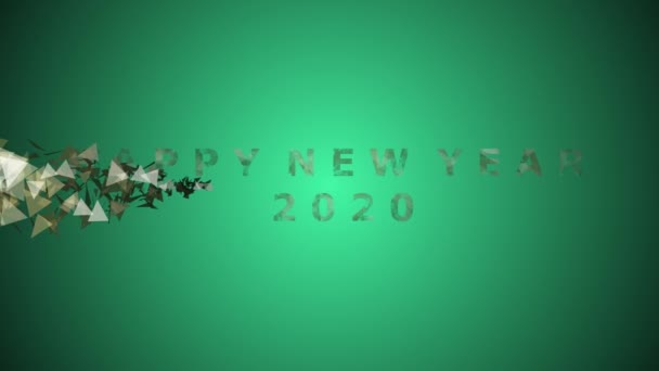 2020ハッピーニューイヤーの背景 — ストック動画