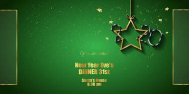 Sezonluk davetiyeleriniz, festival posterleri, tebrik kartlarınız için 2020 Happy New Year arka planı.