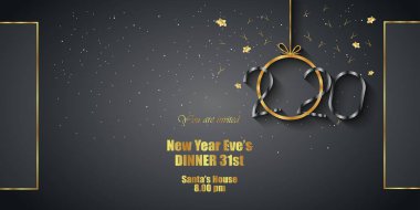 Sezonluk davetiyeleriniz, festival posterleri, tebrik kartlarınız için 2020 Happy New Year arka planı.