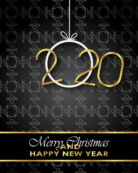 Sezonluk davetiyeleriniz, festival posterleri, tebrik kartlarınız için 2020 Mutlu Noeller arka plan.