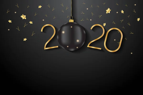 2020 Новим Роком Тло Ваших Сезонних Запрошень Святкових Плакатів Вітальних — стоковий вектор