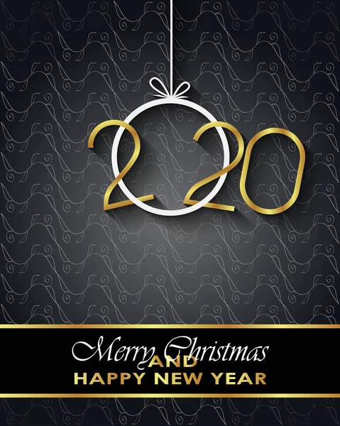 Sezonluk davetiyeleriniz, festival posterleri, tebrik kartlarınız için 2020 Mutlu Noeller arka plan.