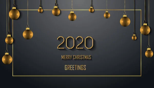 2020 Счастливый Рождественский Фон Ваших Сезонных Приглашений Праздничных Плакатов Поздравительных — стоковый вектор