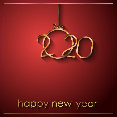 2020 Yeni Yıl Davetiyeleriniz, tebrik kartlarınız ya da noelleriniz için mutlu yıllar..