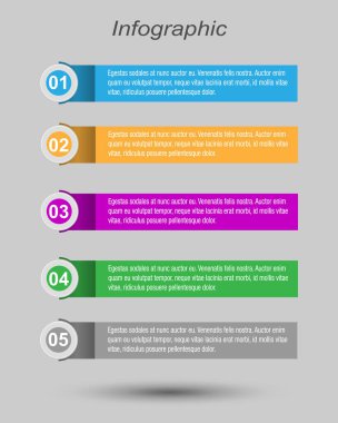 Modern Tasarım Şablonu, bilgi grafikleri ve web düzeni için pankartlar için kullanılabilir.