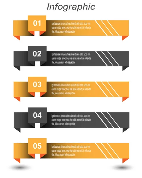 Modèle Conception Moderne Peut Être Utilisé Pour Info Graphiques Bannières — Image vectorielle